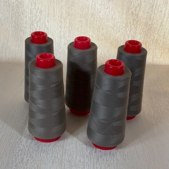 Threads USA Other - 5 Cones Sewing/Serger Taupe Polyester Thread Tex 21 6000 Yards